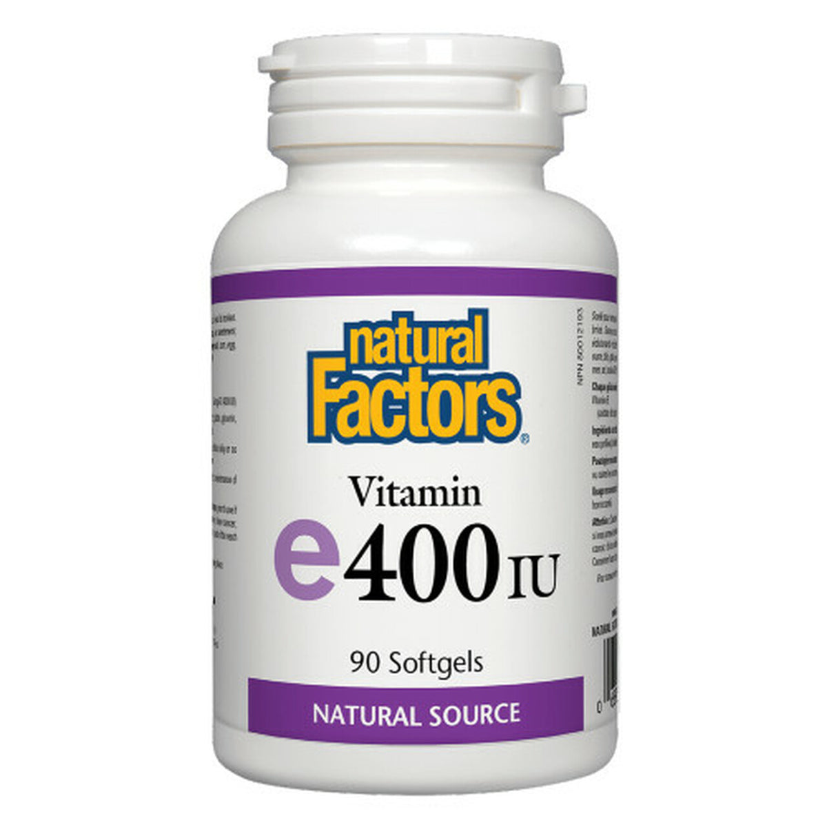 Natural Factors Vitamin E 400IU 90soft gels