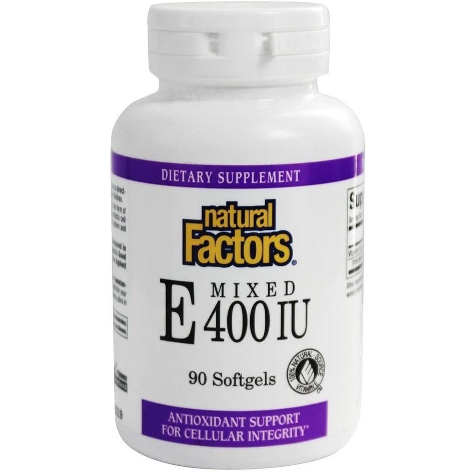 Natural Factors E 400IU Mixed Tocopherols 90caps