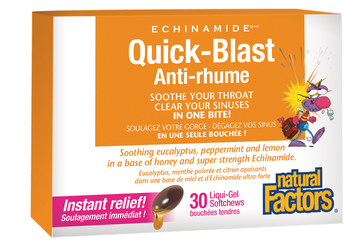 Natural Factors Echinamide QuickBlast 30sg