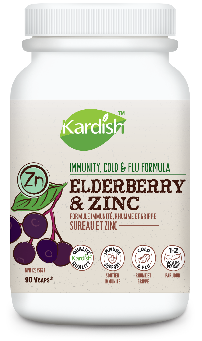 Kardish Elderberry &amp; Zinc 90vcap