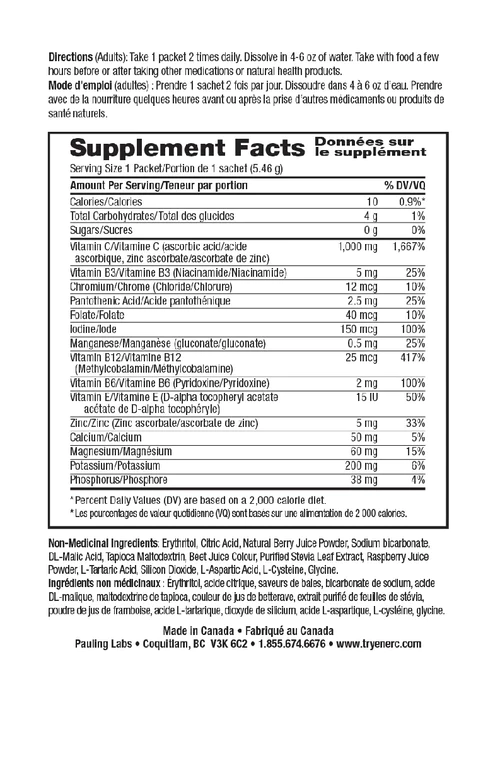 Ener C Effervescent Drink Mix Sugar Free Mixed