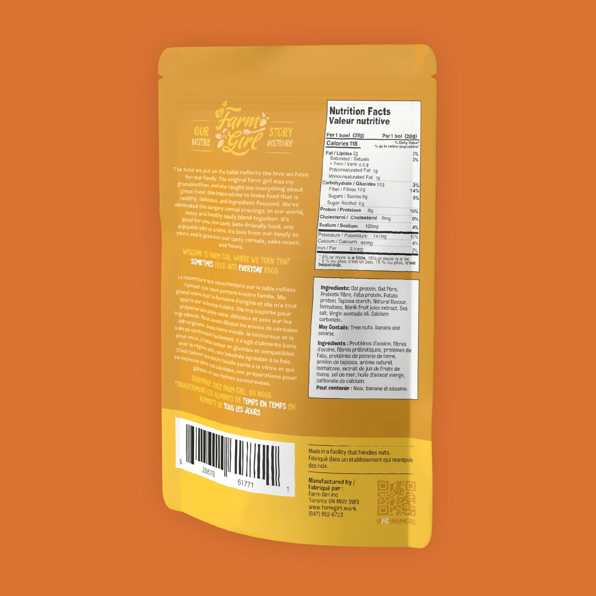 Farm Girl Keto Cereal Honey O&#39;s 280g