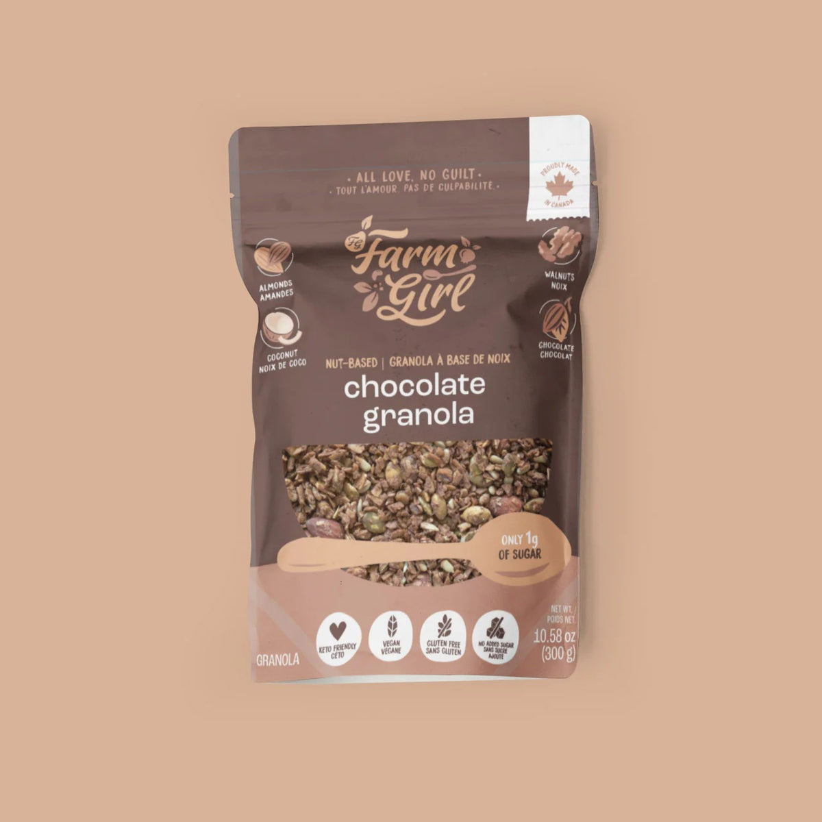 Farm Girl Keto Chocolate Granola 300g