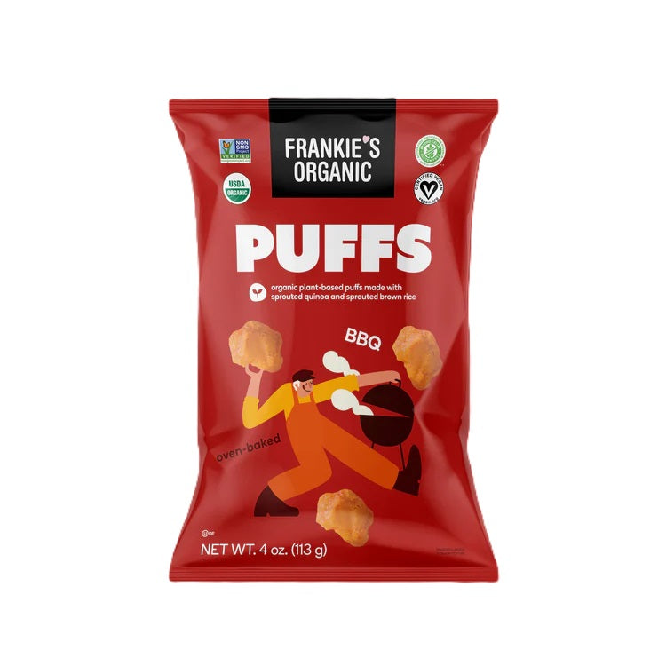 Frankie&#39;s Organic BBQ Puffs 113g