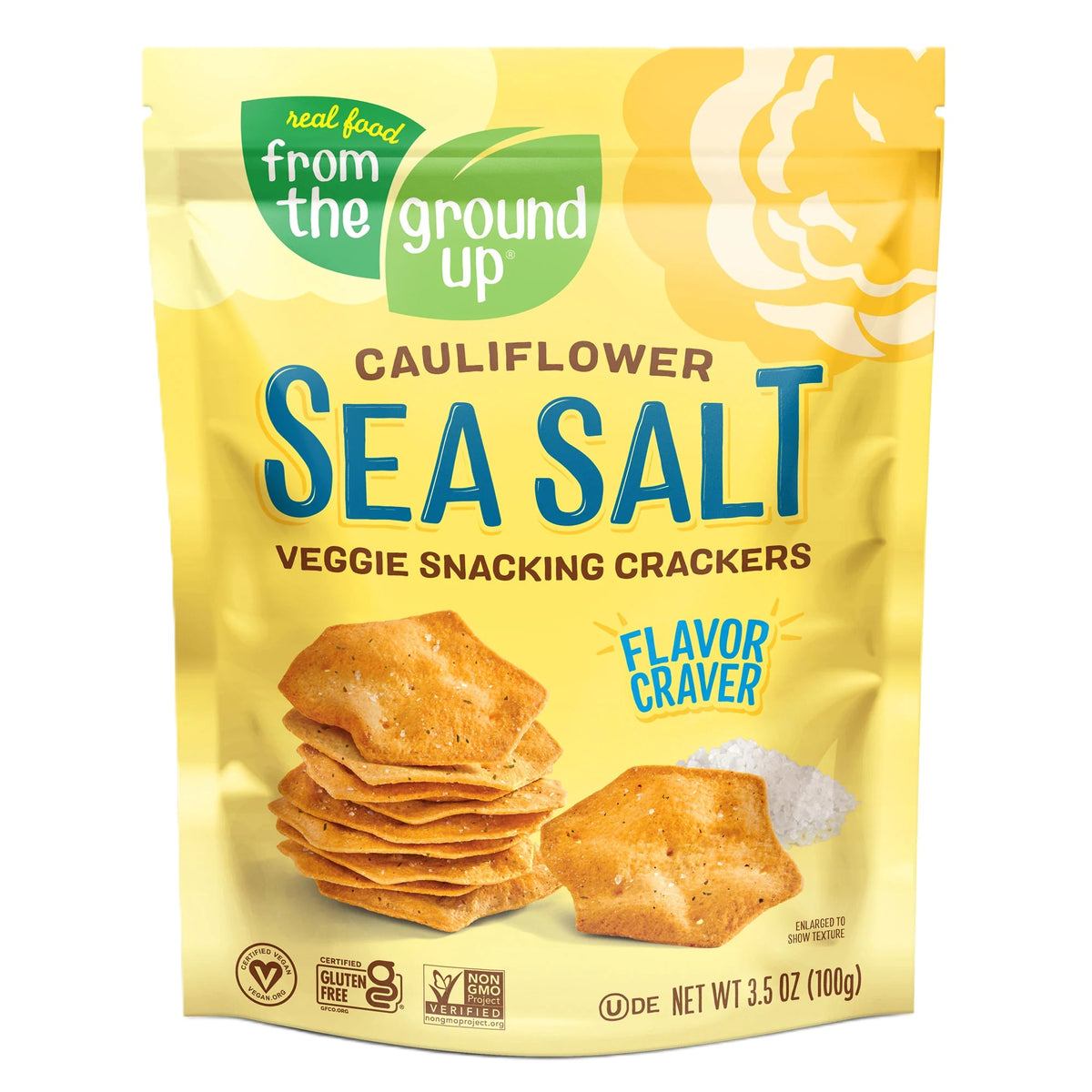 From The Ground Up Crackers - Cauliflower Sea Salt 100g