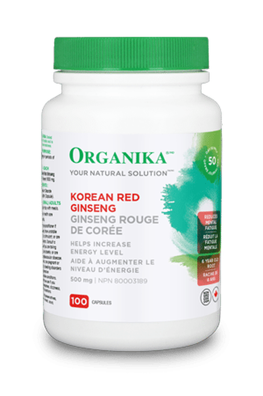 Organika Health Products GINSENG- KOREAN RED 100caps