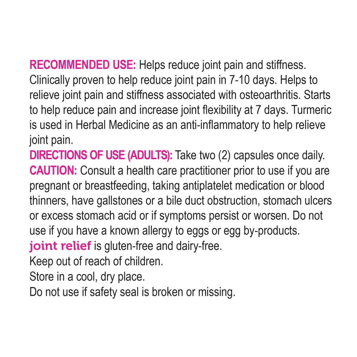 Genuine Health Joint Relief NEM+Fermented Turmeric 60ca
