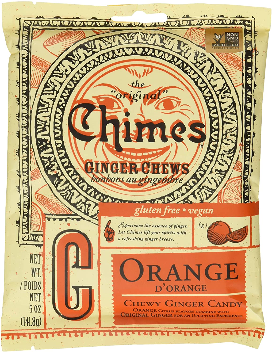 Chimes Gourmet Ginger Chews Orange 142g