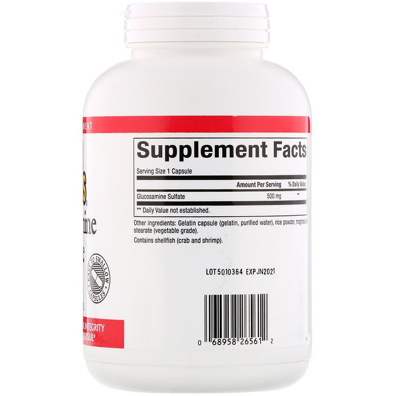 Natural Factors Glucosamine Sulf Sodium Free 500units