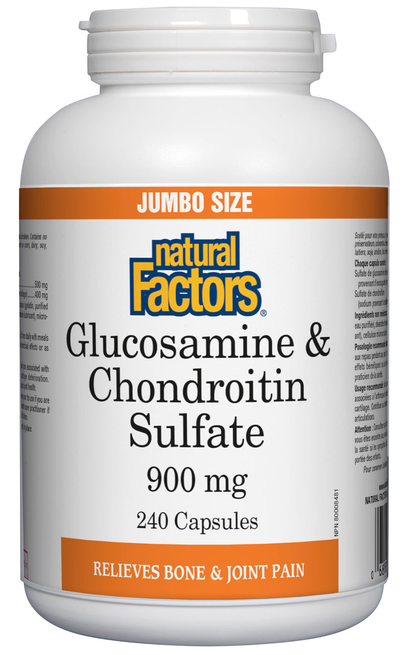 Natural Factors Glucosamine &amp; Chondroitin Sulfate 900mg