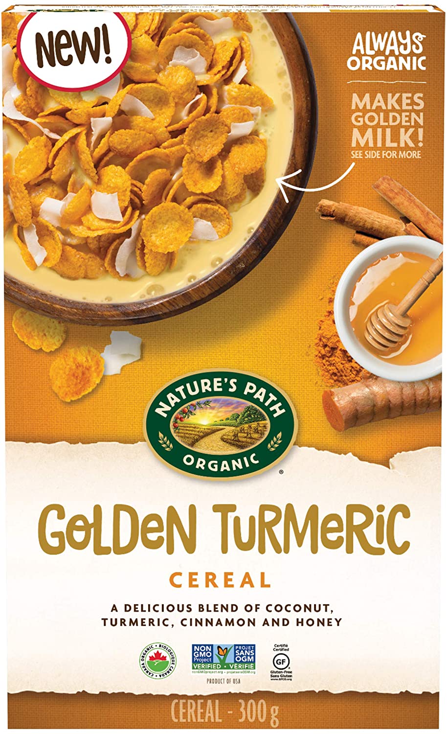 Natures Path Golden Turmeric Cereal 300g