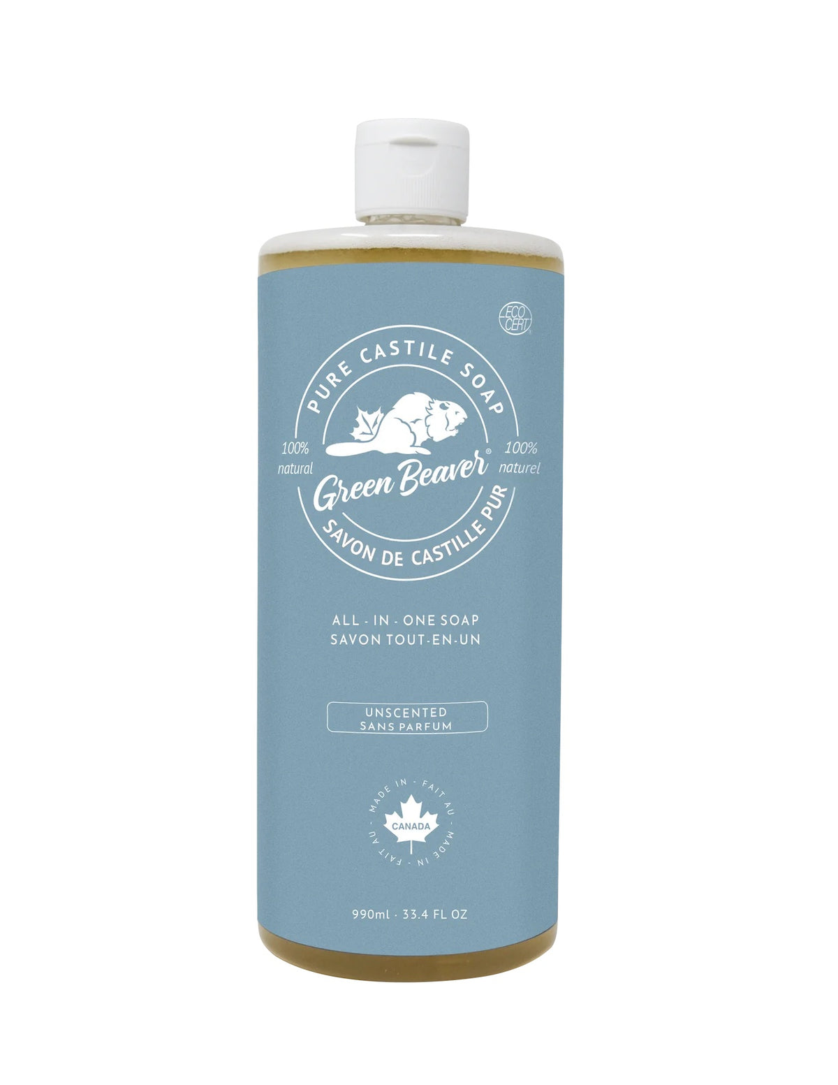 Green Beaver Sunflower Castile Soap Unscented 990ml