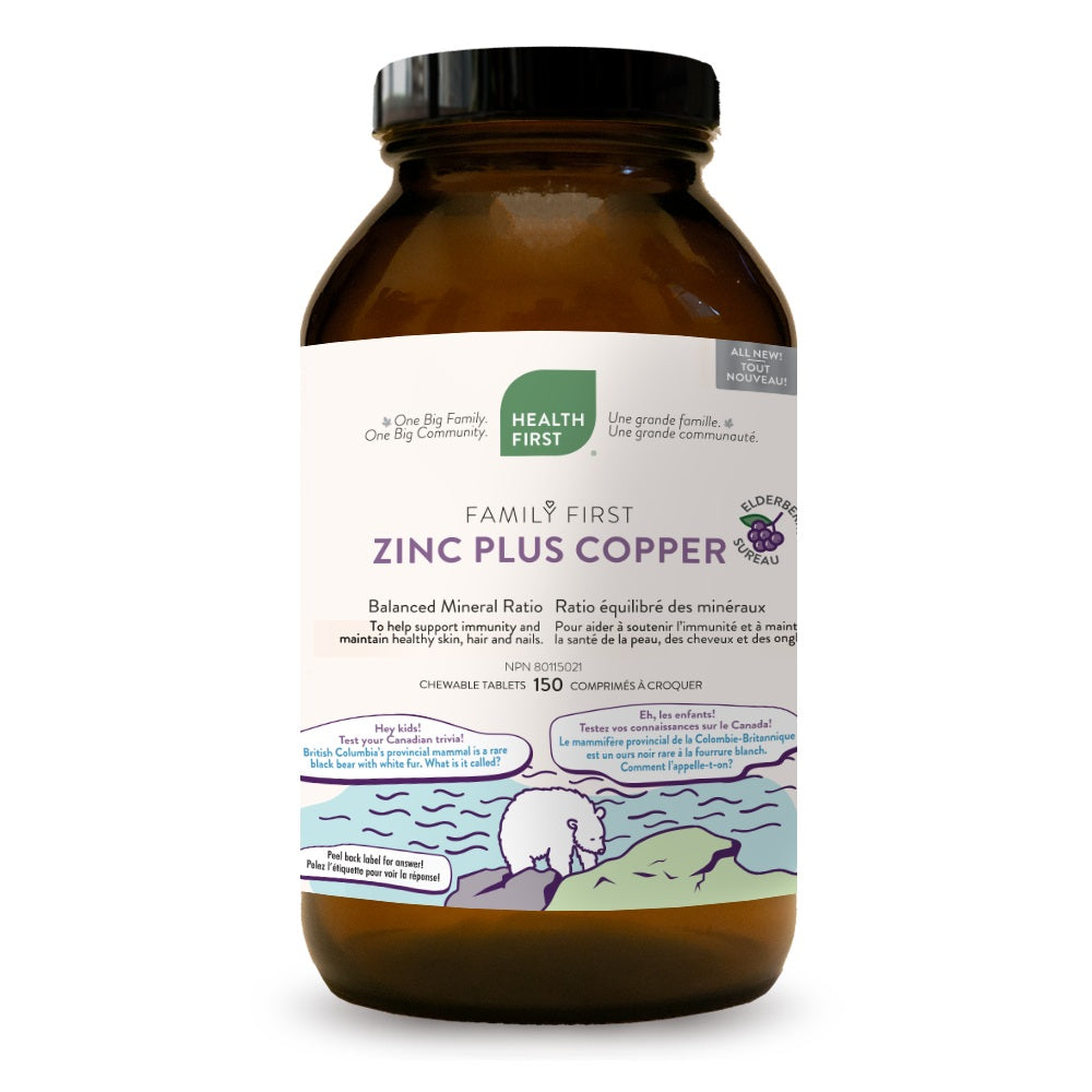 Health First  Family First Zinc Plus Copper 150chewabl