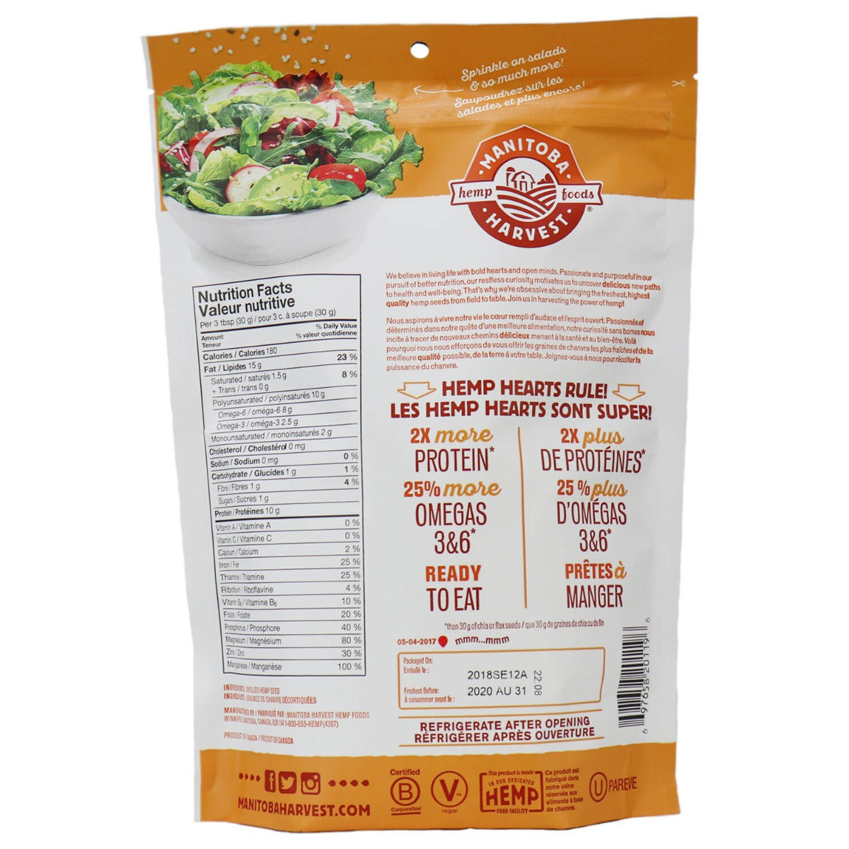 Manitoba Harvest Hemp Hearts 227g