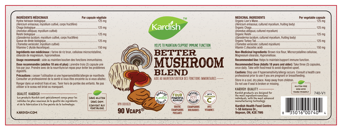 Kardish Better Mushroom Blend 90vcaps