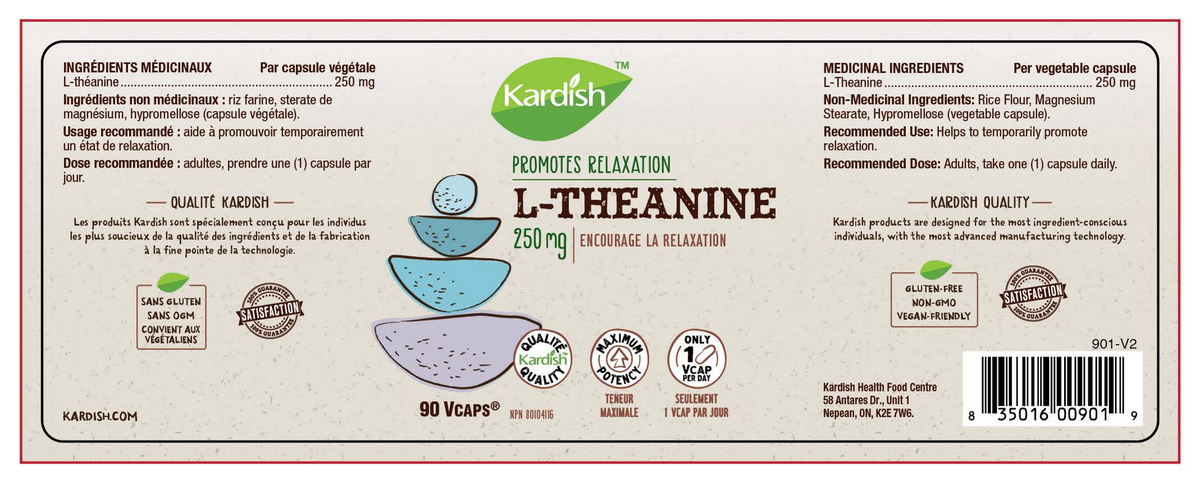 Kardish L-Theanine 250mg 90vcaps