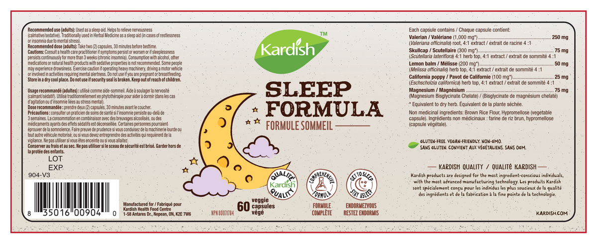 Kardish Sleep Formula 60vcaps