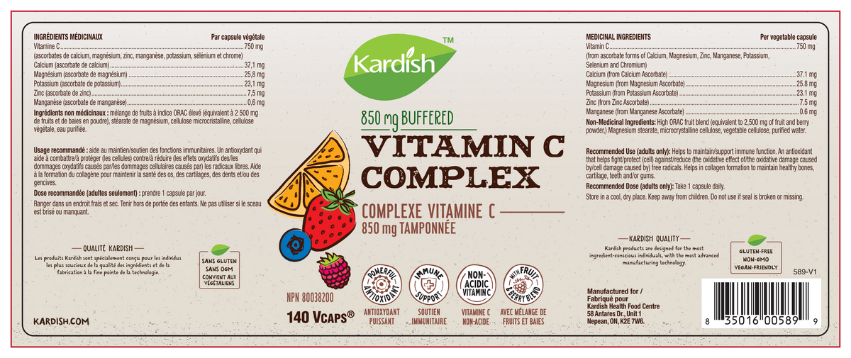 Kardish Vitamin C Complex 140vcap