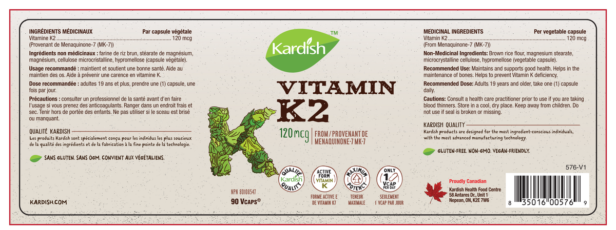 Kardish Vitamin K2 90vcaps