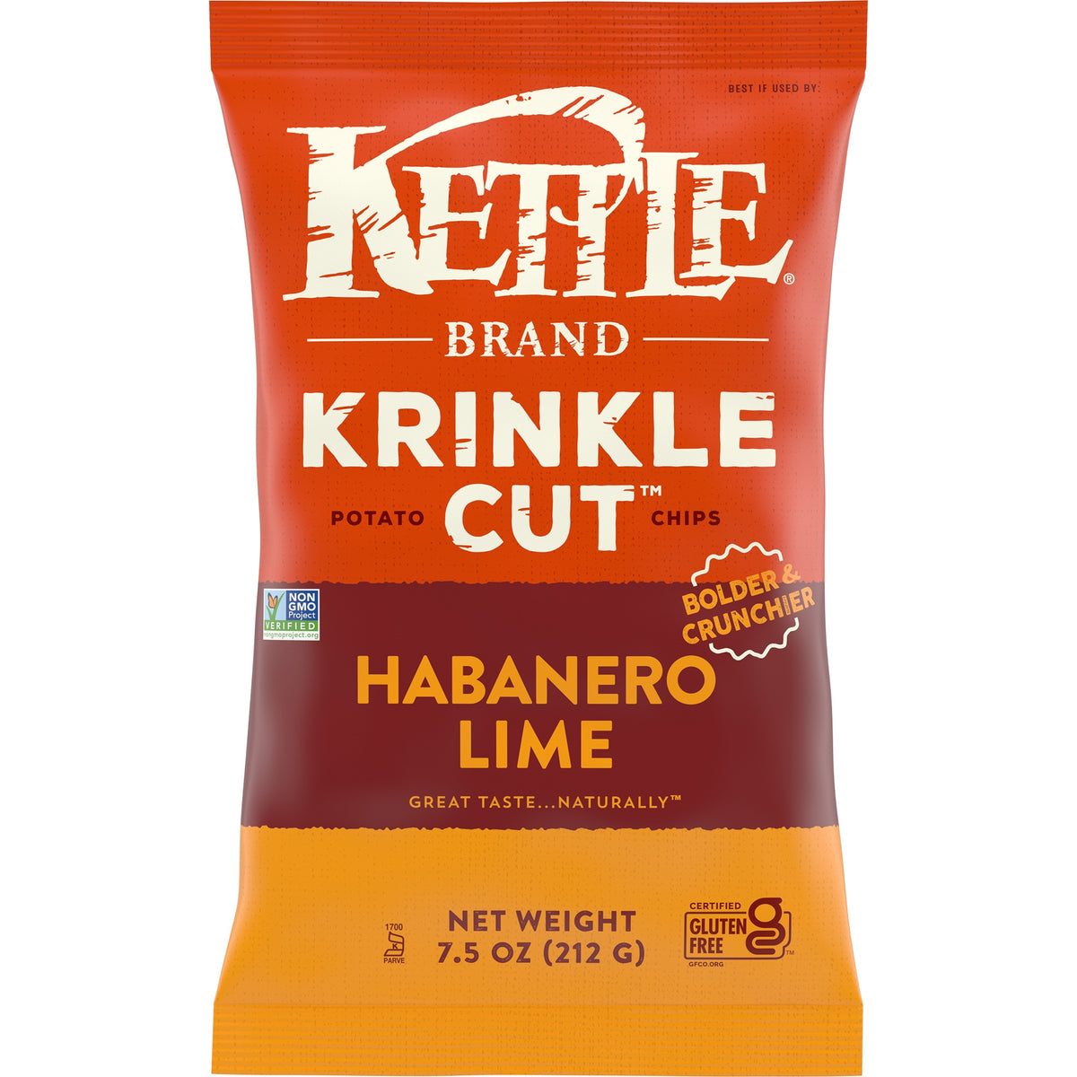 Kettle Chips Habanero Lime Krinkle Cut 198g
