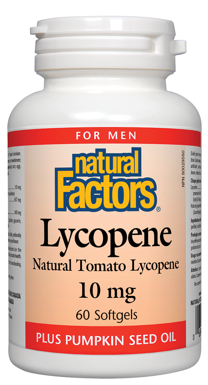 Natural Factors Lycopene 10mg 60soft gels