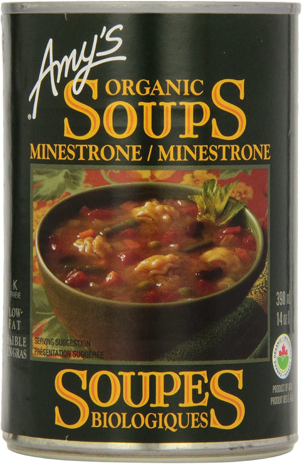 Amys Kitchen Low Sodium Minestrone Soup 398ml