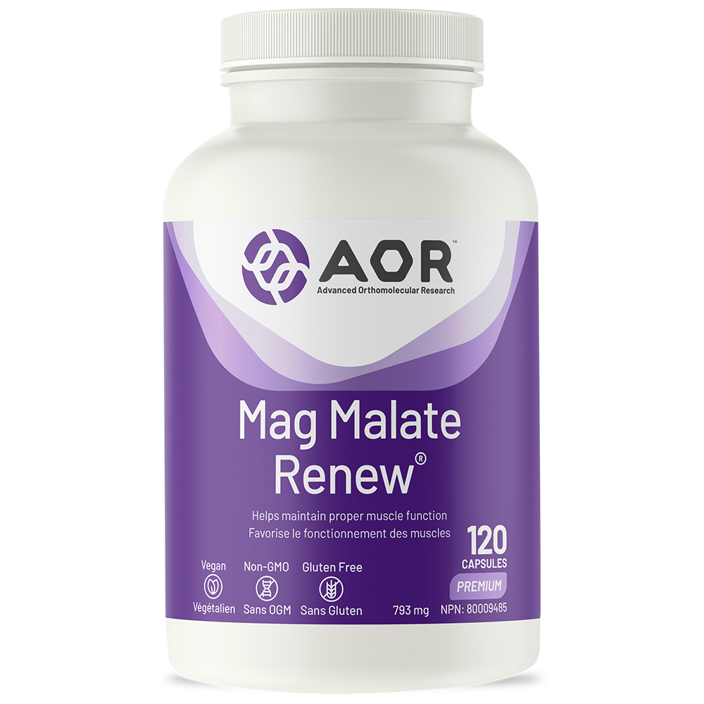 AOR Magnesium Malate Renew 870mg 120capsules