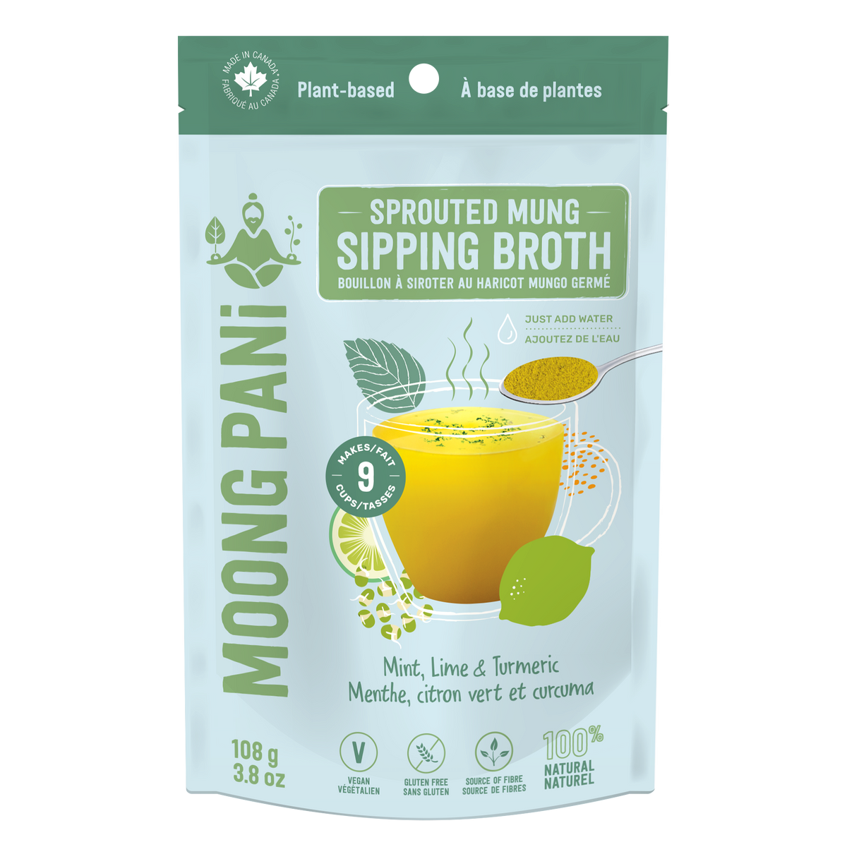 Moong Pani Mint, Lime with Turmeric 108g