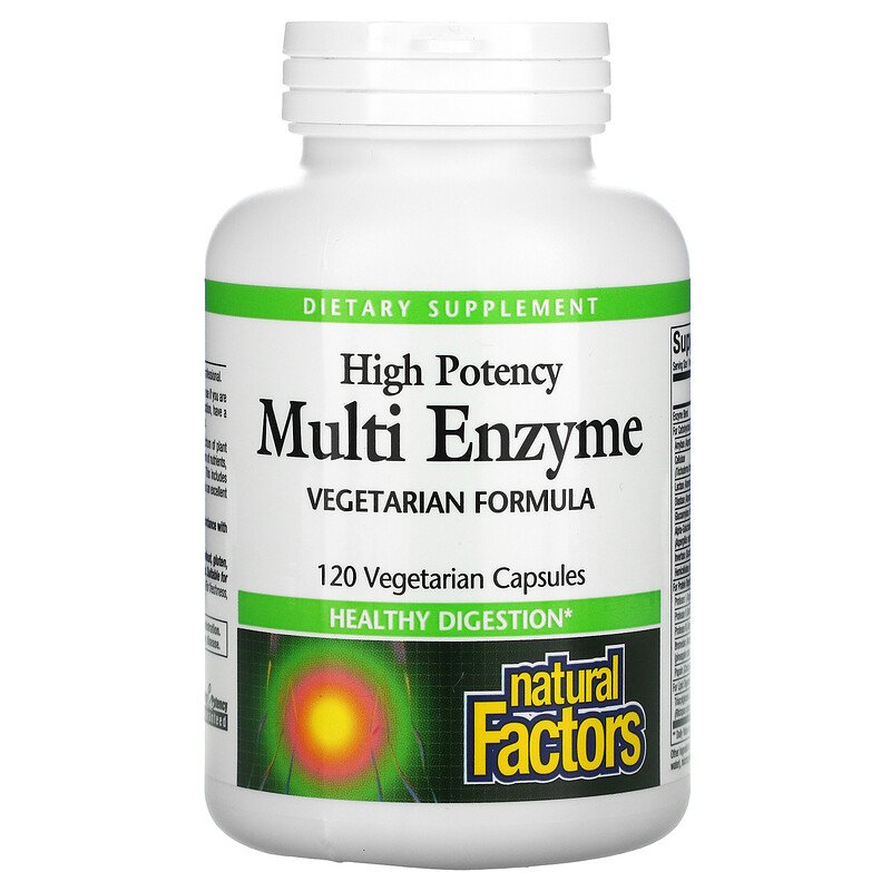 Natural Factors MULTI ENZYME 120caps