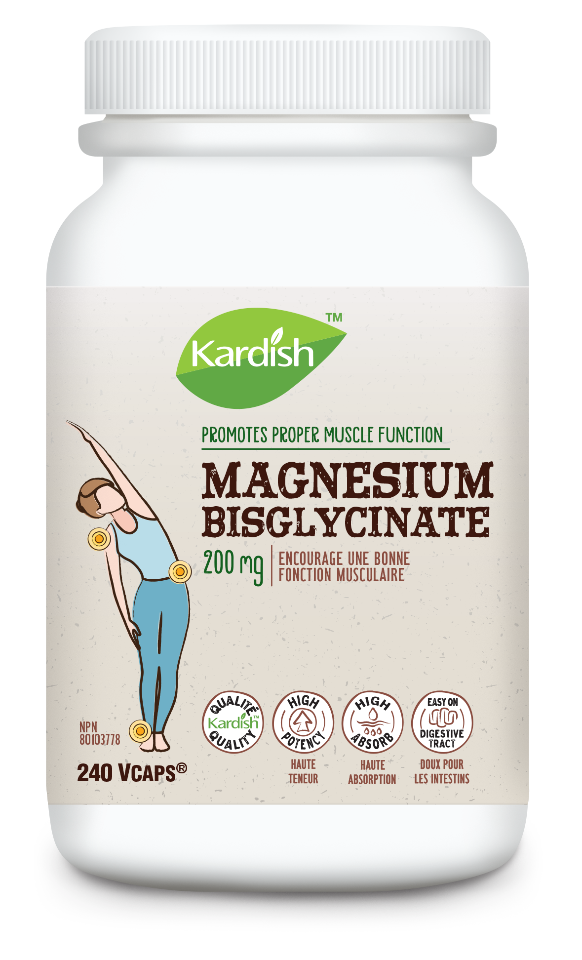 Kardish Magnesium Bisglycinate 240vcap