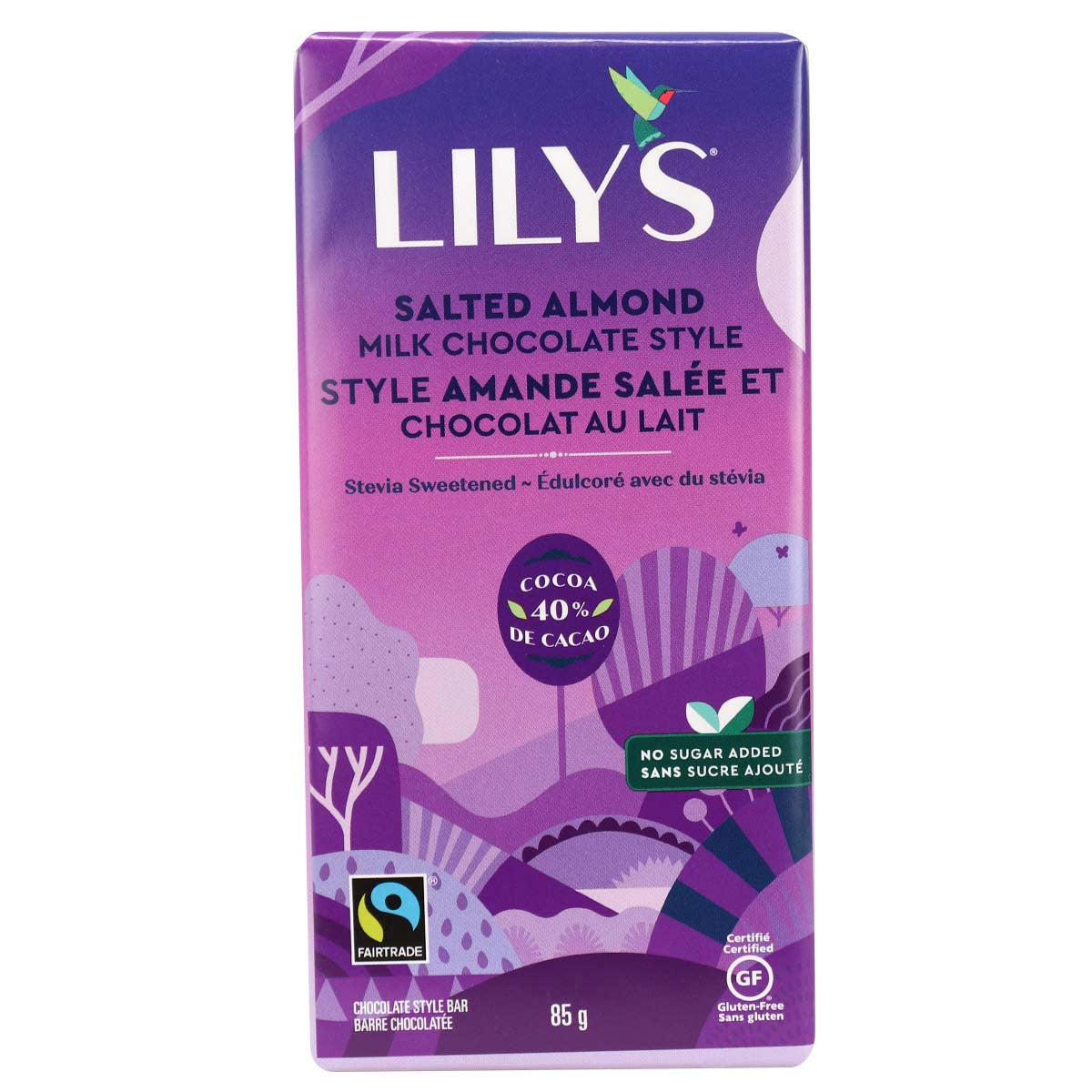 Lilys Milk Chocolate Bar Salted Almond &amp; Milk