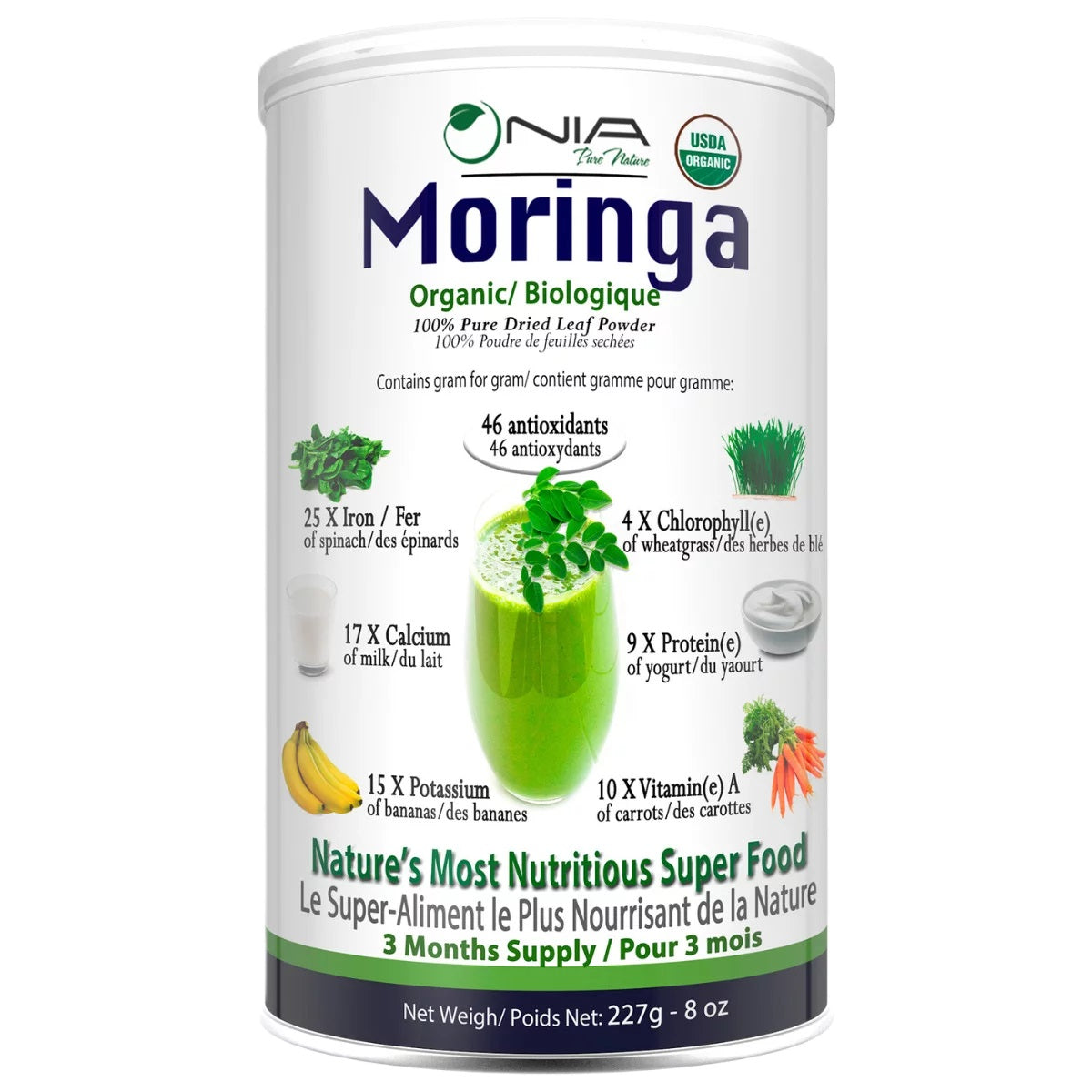 Nia Pure Nature Organic Moringa Powder 227g