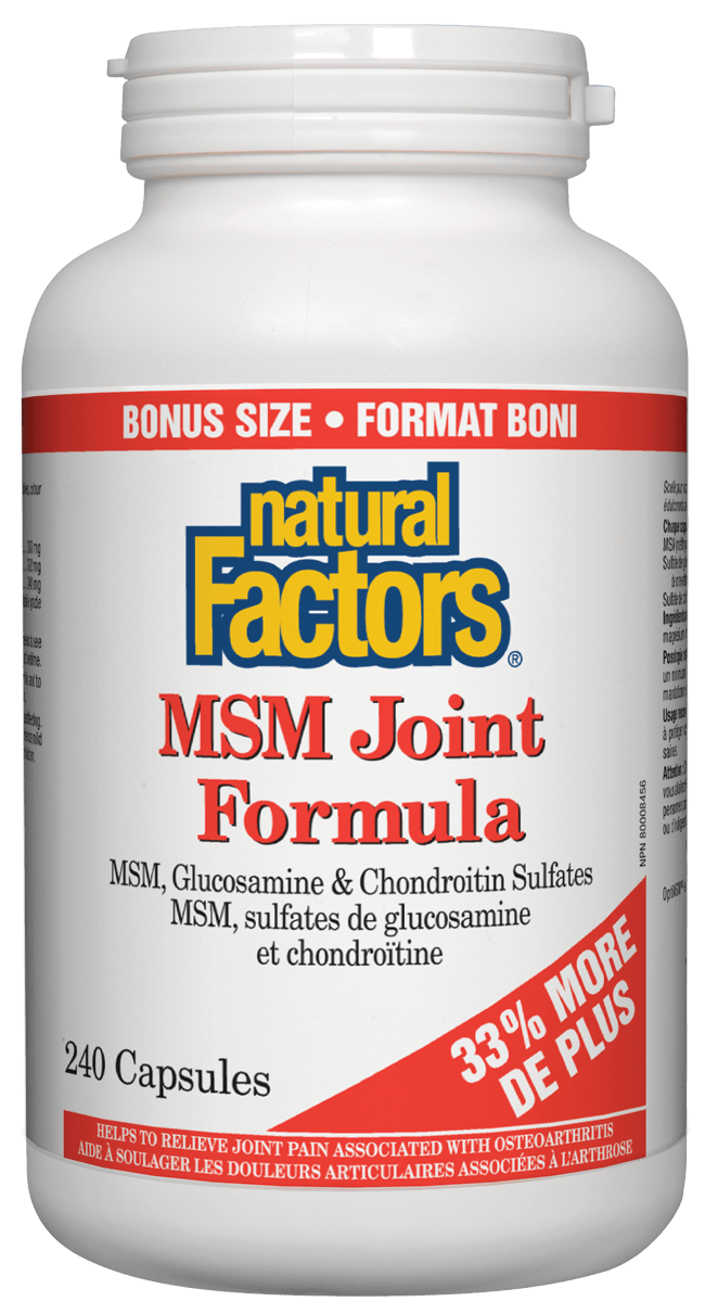 Natural Factors Msm Joint Formula 240caps