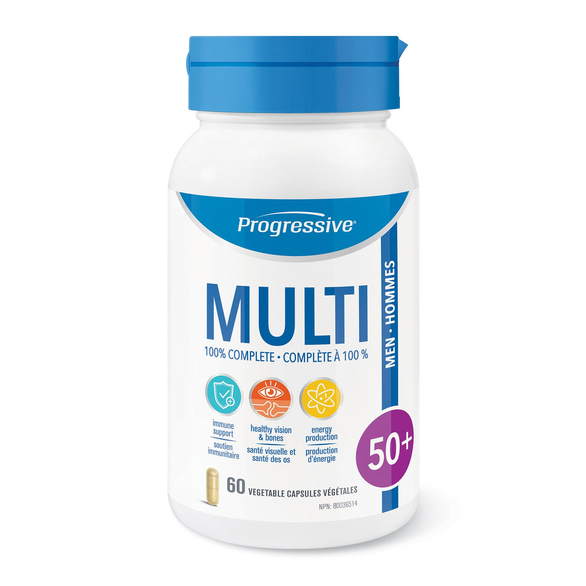 Progressive Multivitamins For Men 50+ 60caps