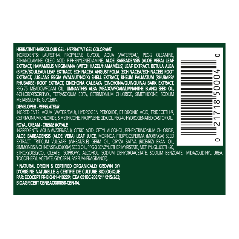 Herbatint Perm. Coloration 5N Light Chestnut 135ml