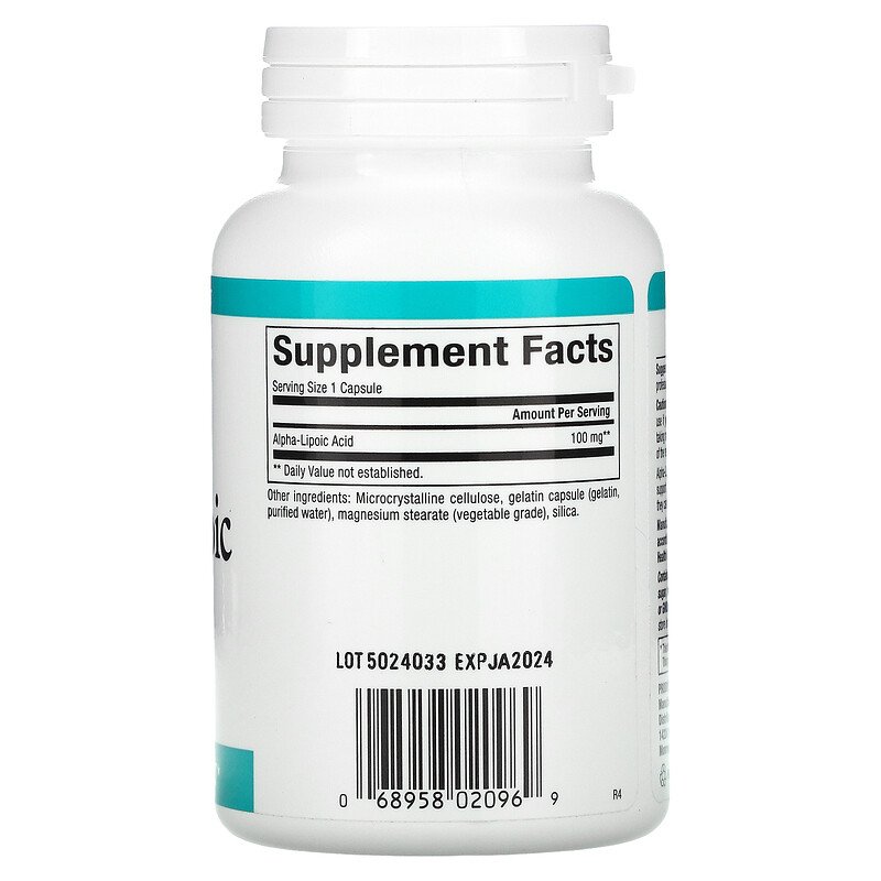 Natural Factors Natural Factors R Alpha Lipoic Acid 100m