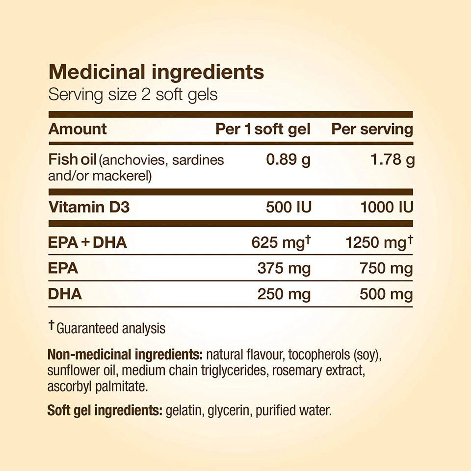 NutraSea Omega-3 +D Liquid Gels Mint 150sg