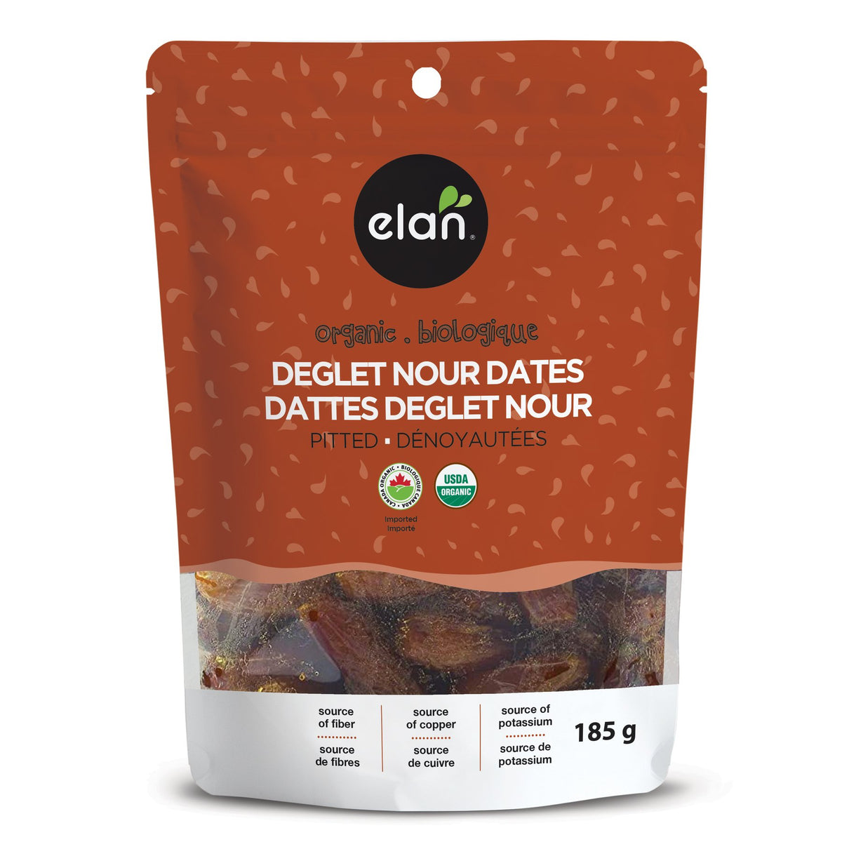 ELAN ORG. PITTED DATES 185g