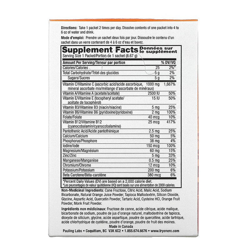 Ener C Effervescent Drink Mix Orange Single