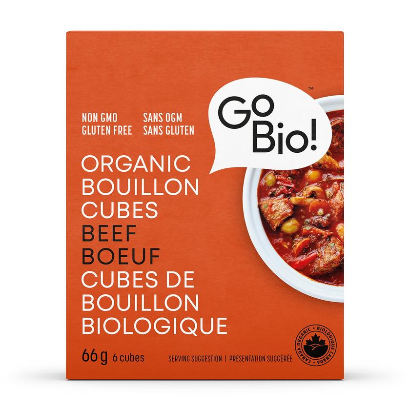 GoBio! Beef Bouillon Cubes Org. 66g