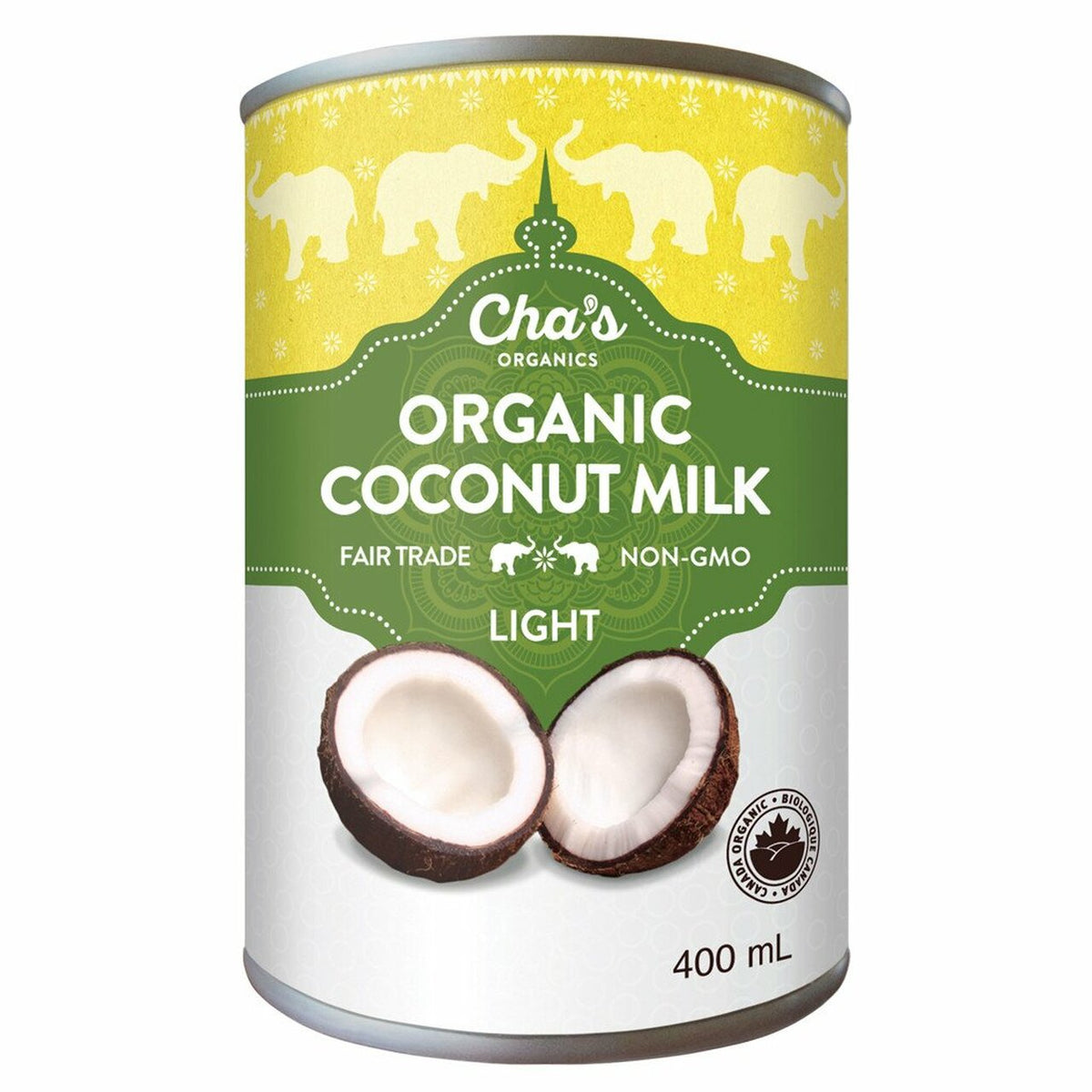 Chas Organics Organic Coconut Milk Lite 400ml