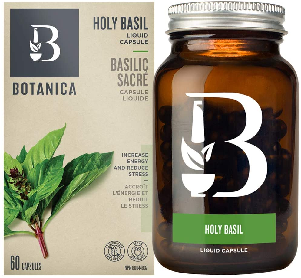 Botanica Organic Holy Basil Liquid Phytocaps 60ca