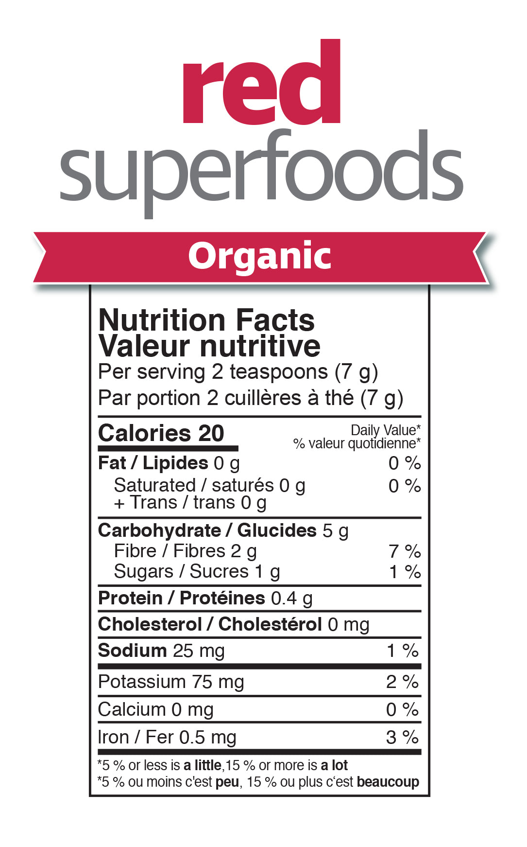 Prairie Naturals Organic Red Superfood 210g