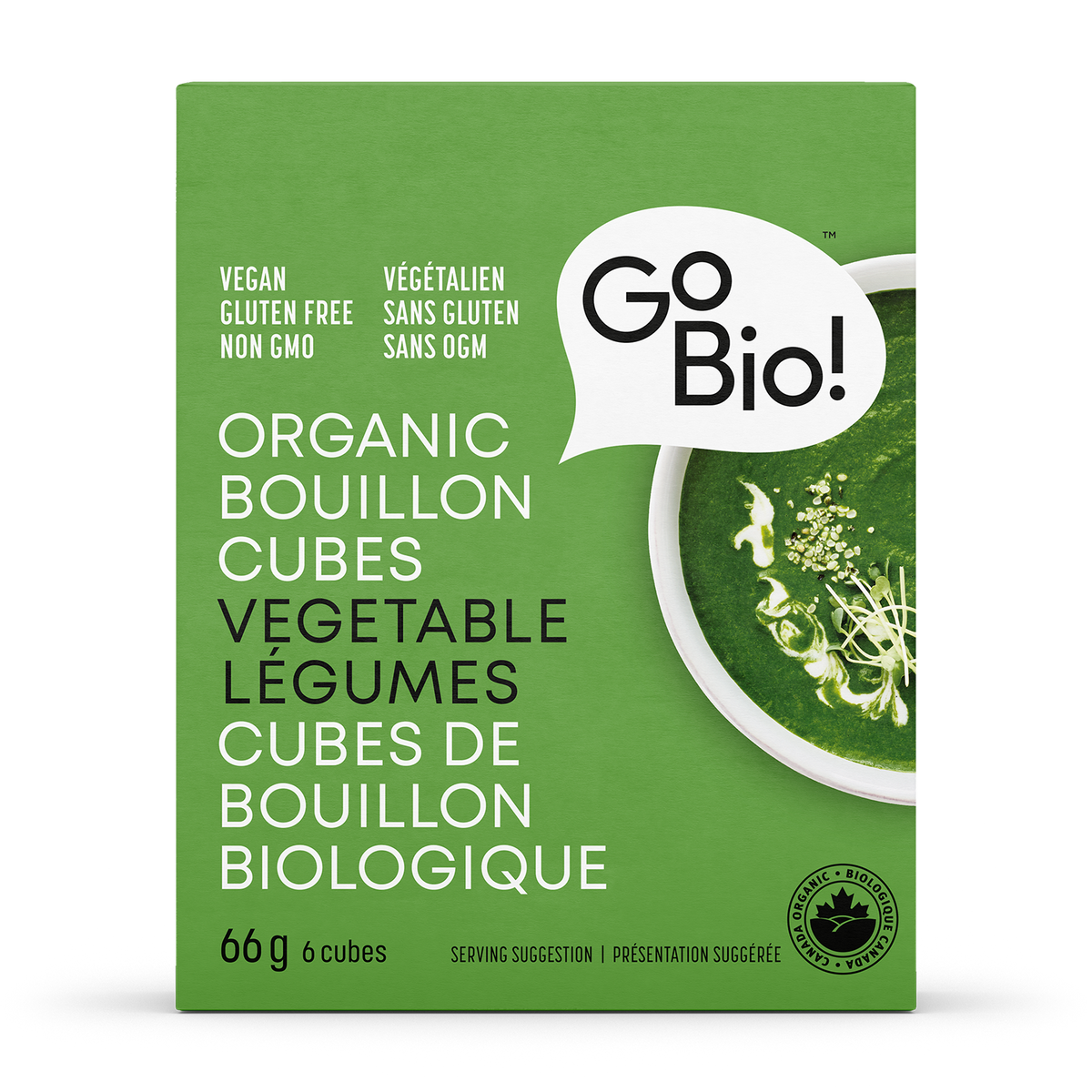 GoBio! Vegetable Bouillon Cubes Org. 66g