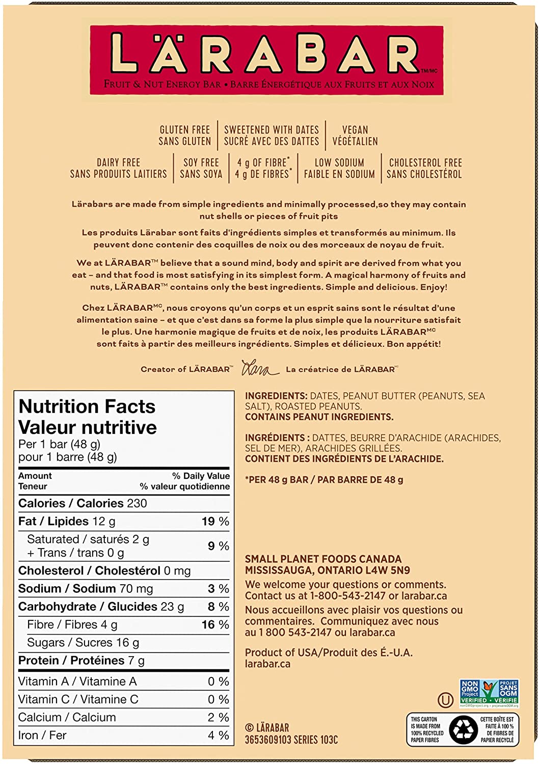 Larabar Peanut Butter Bar 48g
