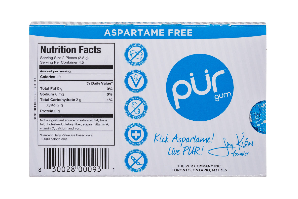 PUR Peppermint Gum 9pc