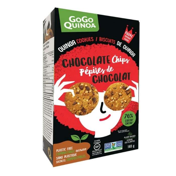 GoGo Quinoa Quinoa Cookies Chocolate Chips 165g