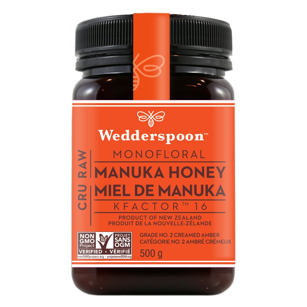 Wedderspoon Raw Manuka Honey KFactor 16 500g