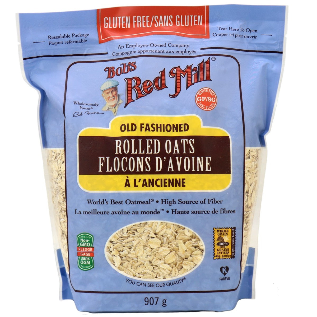 Bobs Red Mill Rolled Oats Gluten Free 907g