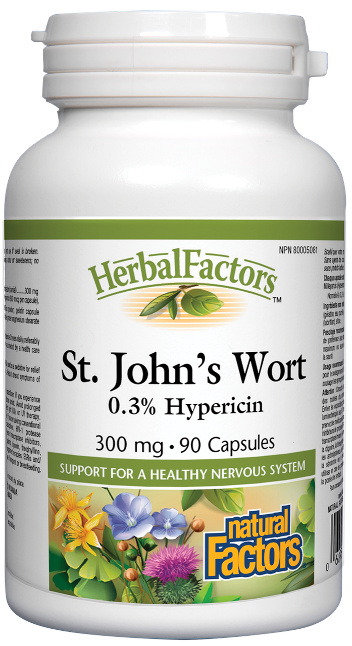 Natural Factors ST. JOHNS WORT 300MG EXTRC 90units